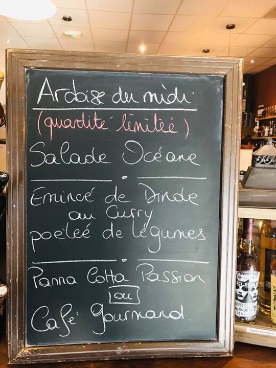 L’ardoise du midi à 15€50