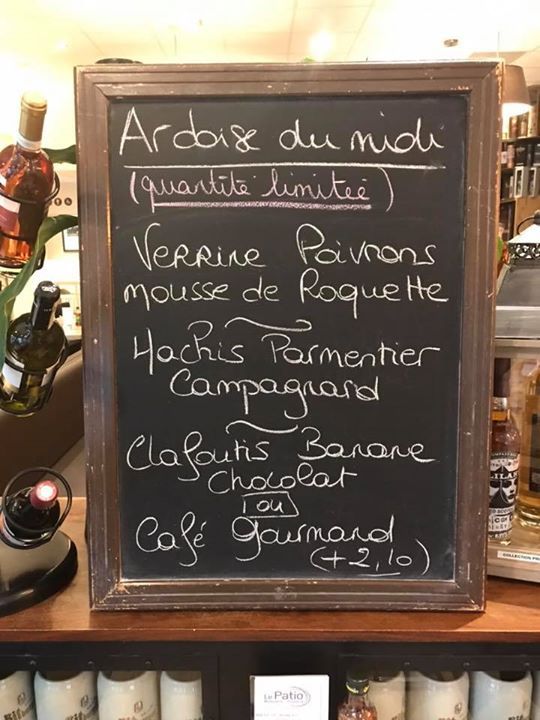 L’ardoise du midi à 15.50 €