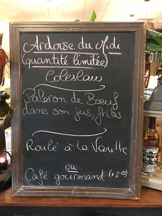 L’ardoise du midi à 15€50